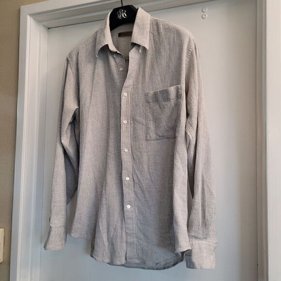 Donna Karan Signature Gold Label Men’s Dress Shirt. 15 1/2- 34/35 Color is Straw - Picture 2 of 6